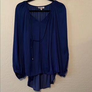 Jennifer Lopez Deep Blue Tunic Blouse